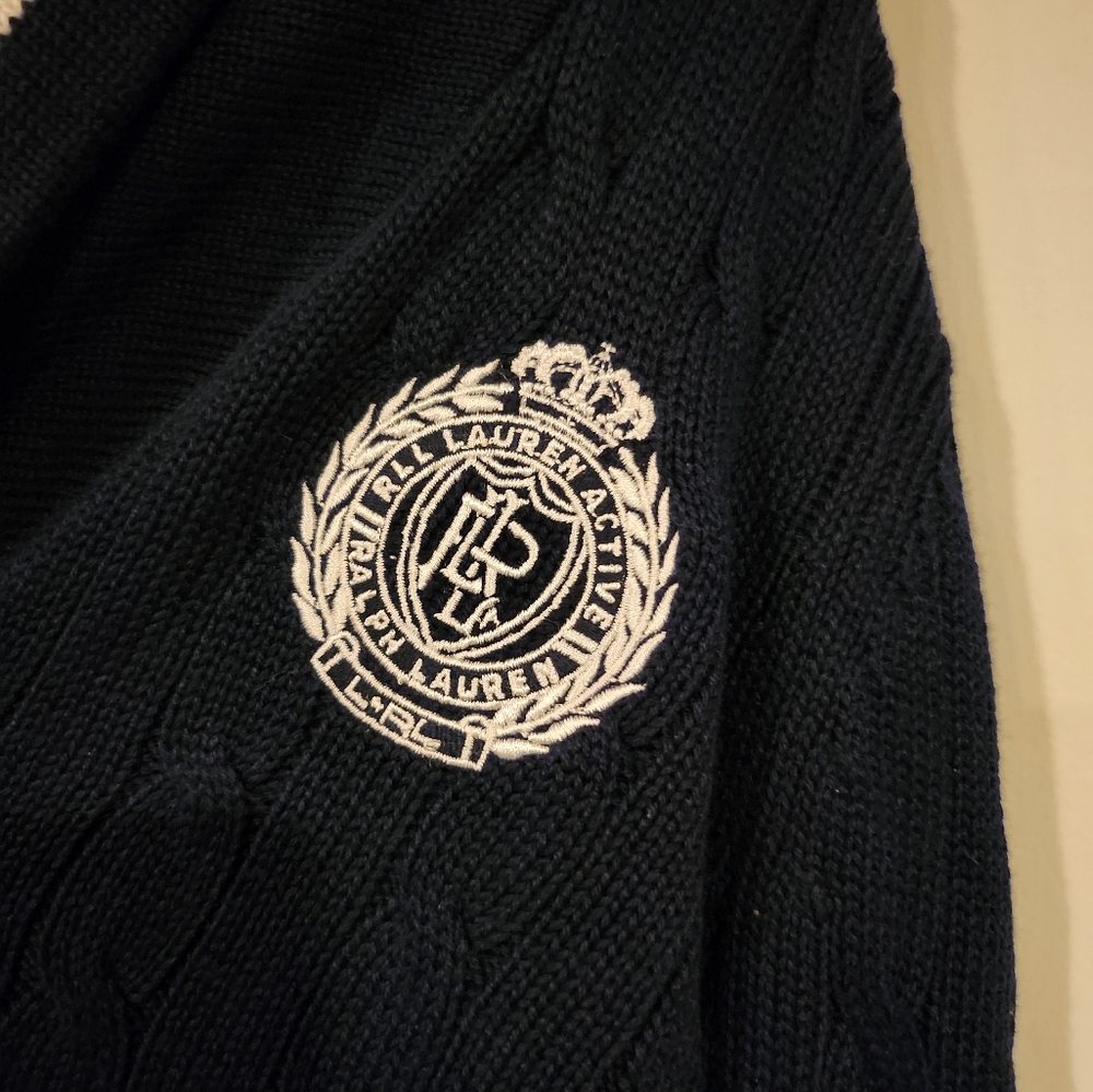 Polo button down sweater